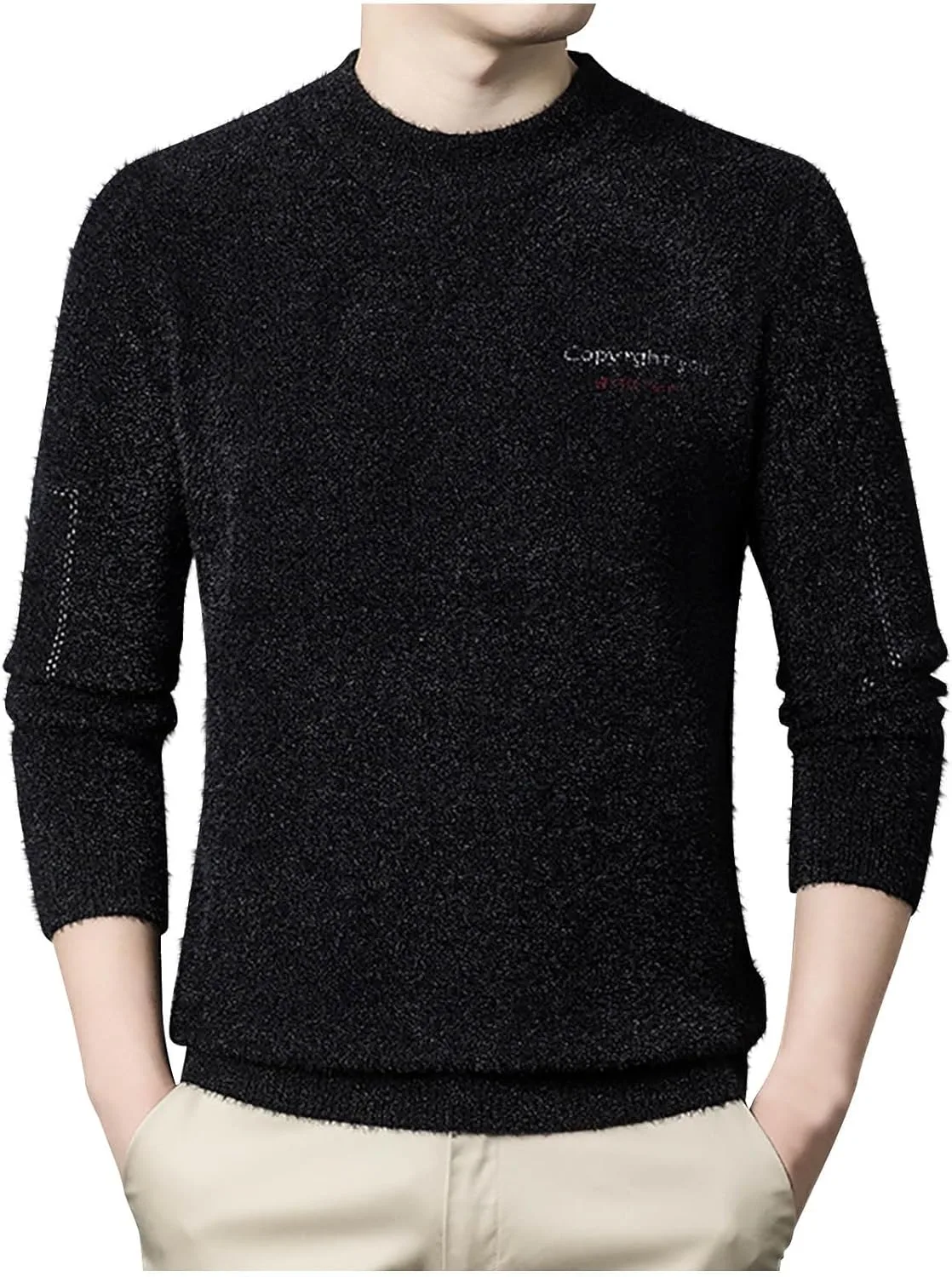 Мужской свитер с круглым вырезом и длинными рукавами, кабельная вязка, теплый зимний AQAYL
Мужской свитер с круглым вырезом и длинными рукавами, кабельная вязка, теплый зимний AQAYL