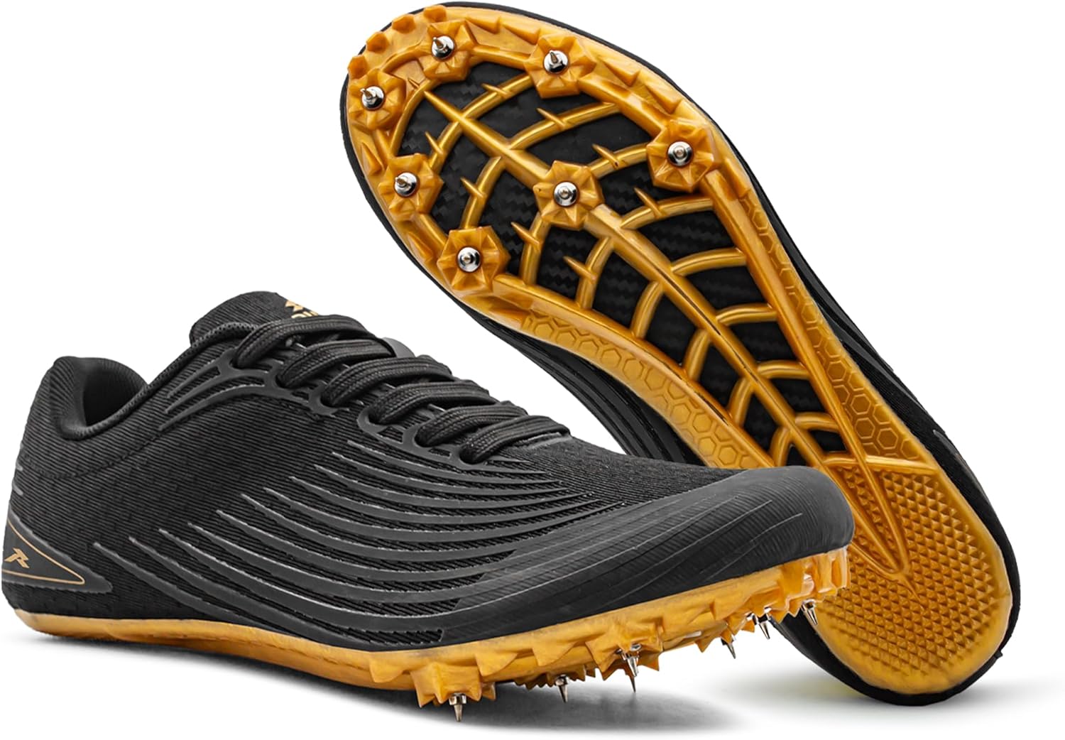Легкоатлетические кроссовки для мужчин, женщин и детей - Профессиональные беговые шиповки для спринта, соревнований и тренировок - 7 шипов дополнительные шипы и ключ (мужской размер США) Runic, черный/золотой
Легкоатлетические кроссовки для мужчин, женщин и детей - Профессиональные беговые шиповки для спринта, соревнований и тренировок - 7 шипов дополнительные шипы и ключ (мужской размер США) Runic, черный/золотой