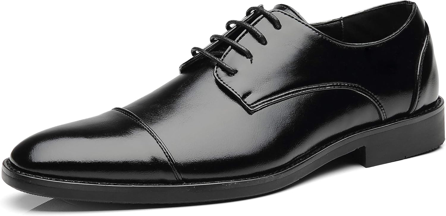 Мужские классические современные формальные туфли с крылышками и шнуровкой, оксфорды с носком-колпачком Santimon, черный
Мужские классические современные формальные туфли с крылышками и шнуровкой, оксфорды с носком-колпачком Santimon, черный