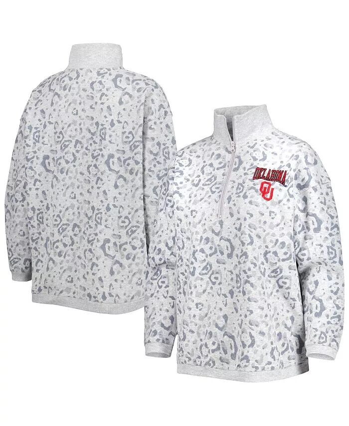 Женский свитшот с леопардовым принтом цвета "Оклахома" цвета Хизер Серый и четверть молнии Gameday Couture
Женский свитшот с леопардовым принтом цвета "Оклахома" цвета Хизер Серый и четверть молнии Gameday Couture
