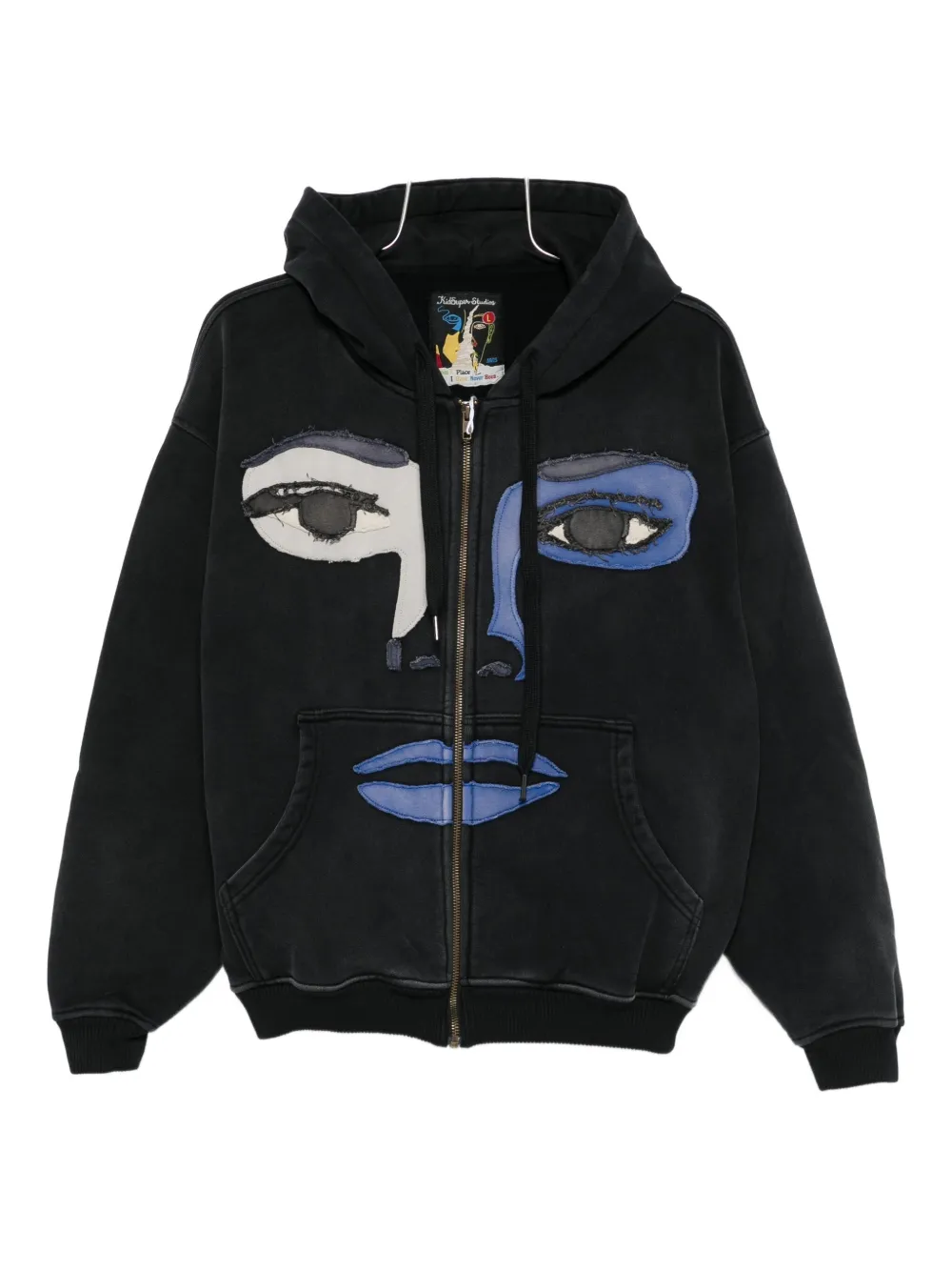 Толстовка на молнии с аппликацией Kidsuper, черный
Толстовка на молнии с аппликацией Kidsuper, черный