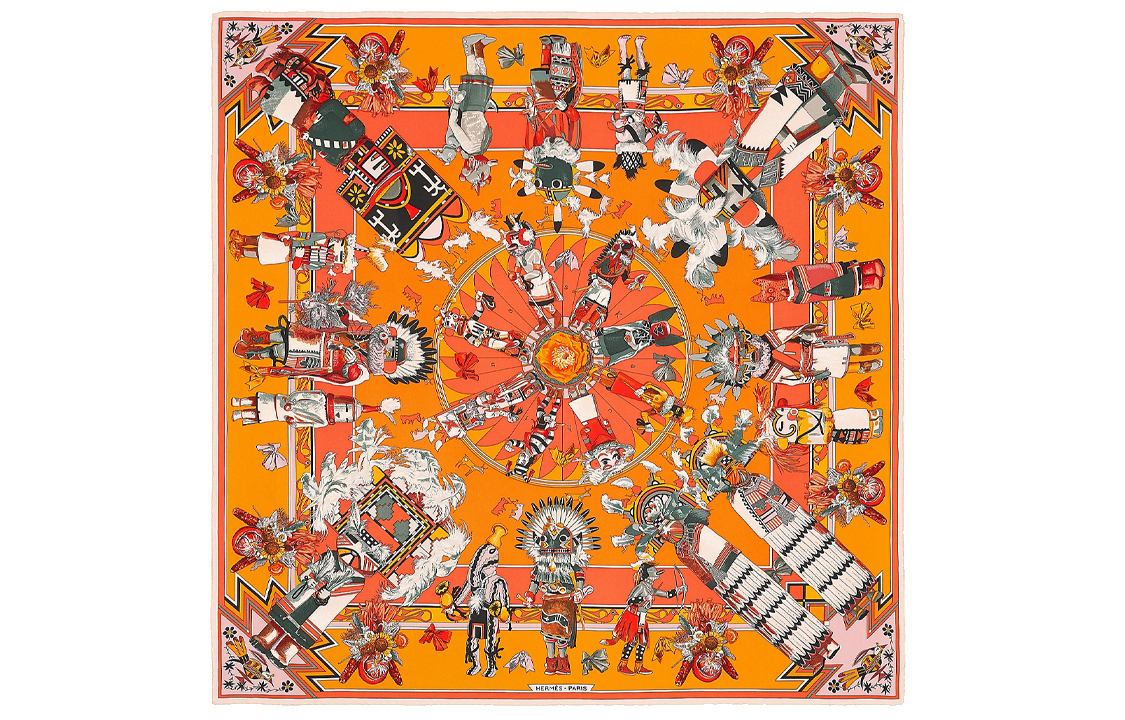 HERMES Шелковый шарф оранжевый Women's Orange, Orange
HERMES Шелковый шарф оранжевый Women's Orange, Orange