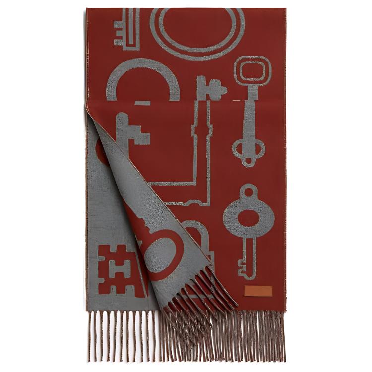 Кашемировый вязаный шарф унисекс красный HERMES
Кашемировый вязаный шарф унисекс красный HERMES