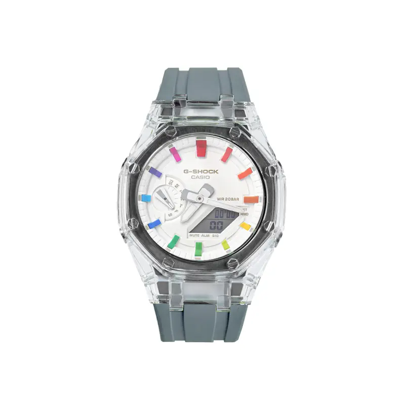 Часы Casio G-Shock Analog-Digital 2100 Series, Rainbow Love, арт. GA-2100-7A7, серый
Часы Casio G-Shock Analog-Digital 2100 Series, Rainbow Love, арт. GA-2100-7A7, серый