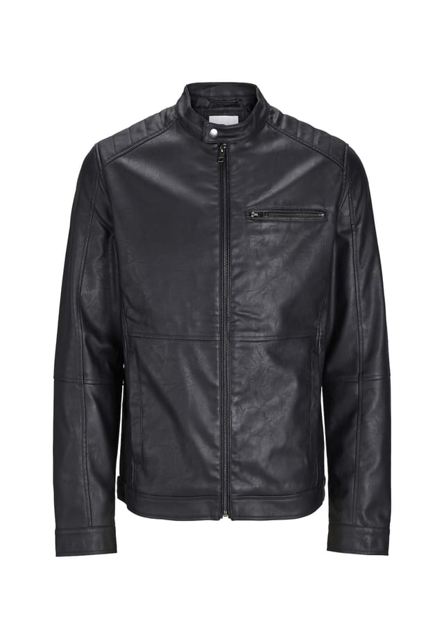 Куртка из искусственной кожи куртка байкера Дилана Jack & Jones, черный
Куртка из искусственной кожи куртка байкера Дилана Jack & Jones, черный