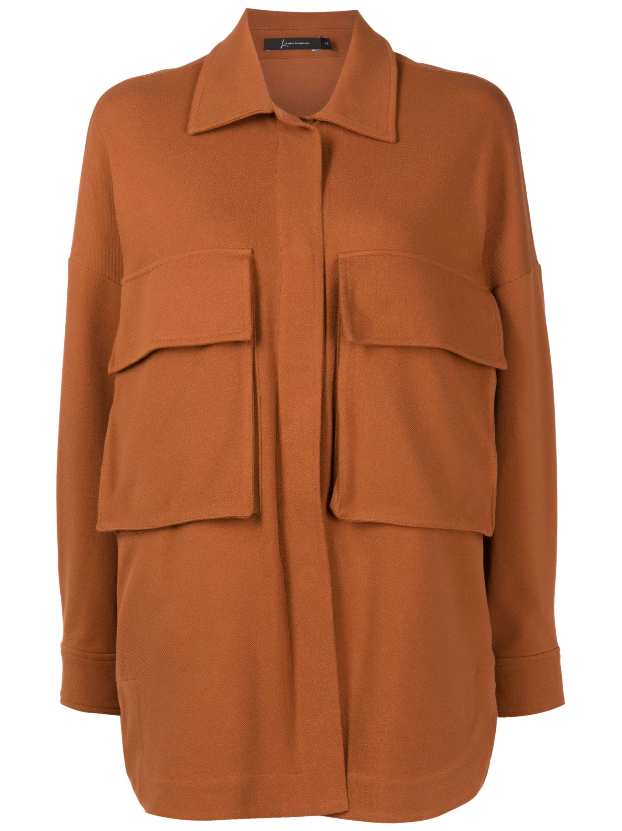 Рубашка с накладными карманами Lenny Niemeyer, коричневый
Рубашка с накладными карманами Lenny Niemeyer, коричневый