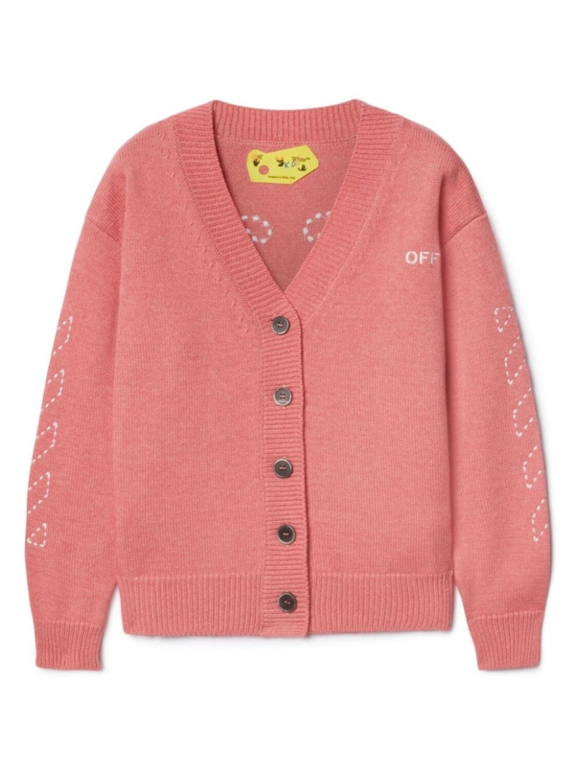 Off-White Kids кардиган с логотипом Arrow Stitched, розовый
Off-White Kids кардиган с логотипом Arrow Stitched, розовый