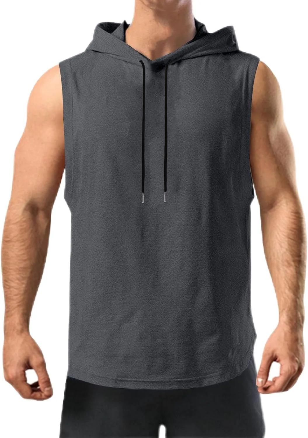 Мужская однотонная дышащая толстовка с капюшоном для тренировок Muscle Cut Off
Мужская однотонная дышащая толстовка с капюшоном для тренировок Muscle Cut Off