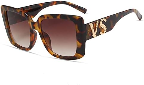 Солнцезащитные очки 2027 года в большой оправе с буквами VS для женщин и мужчин, в стиле ретро, для женщин, с защитой от УФ-излучения UV400, большие солнцезащитные очки MTZJH, Leopard Tea
Солнцезащитные очки 2027 года в большой оправе с буквами VS для женщин и мужчин, в стиле ретро, для женщин, с защитой от УФ-излучения UV400, большие солнцезащитные очки MTZJH, Leopard Tea