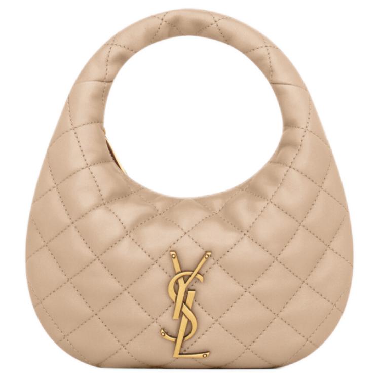 SAINT LAURENT Мини-сумка через плечо из овчины для женщин Dark Beige
SAINT LAURENT Мини-сумка через плечо из овчины для женщин Dark Beige