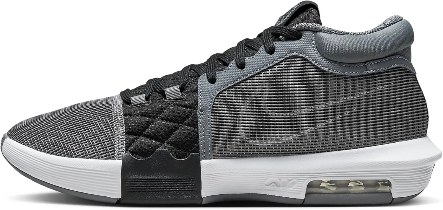 Мужские баскетбольные кроссовки Nike Lebron Witness VIII, серый/черный/белый
Мужские баскетбольные кроссовки Nike Lebron Witness VIII, серый/черный/белый