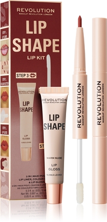 Набор для губ Makeup Revolution Lip Shape Kit, Warm Nude 1 szt. 
Набор для губ Makeup Revolution Lip Shape Kit, Warm Nude 1 szt.