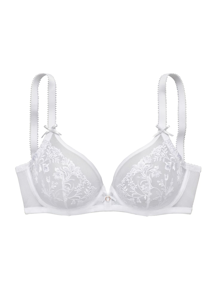 Бюстгальтер на косточках LASCANA, белый
Бюстгальтер на косточках LASCANA, белый