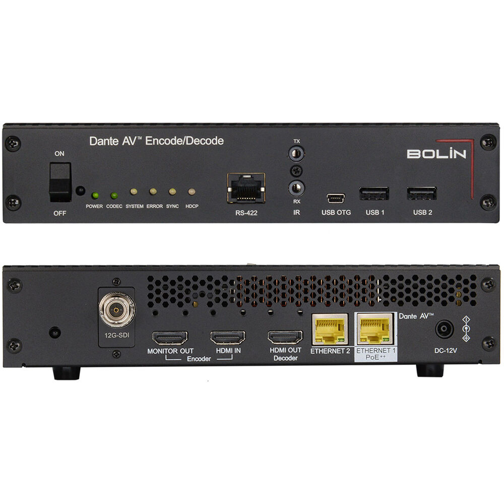 Трансивер Bolin Technology D20S Dante AV (HDMI и SDI)
Трансивер Bolin Technology D20S Dante AV (HDMI и SDI)