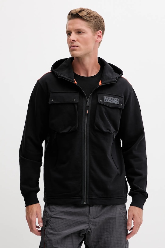 Хлопковая толстовка B-Rivalto Napapijri, черный
Хлопковая толстовка B-Rivalto Napapijri, черный