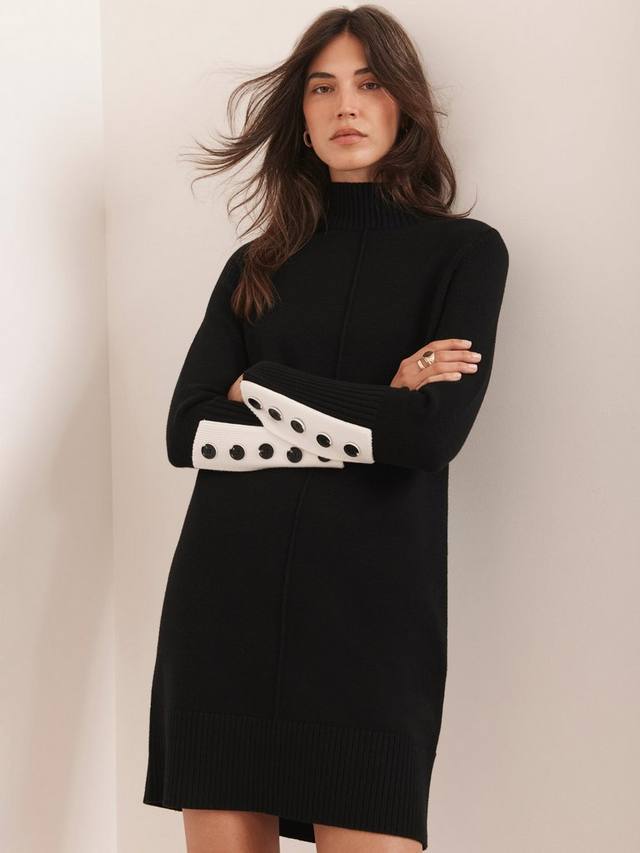 Мини-платье с контрастными манжетами Mint Velvet, Black
Мини-платье с контрастными манжетами Mint Velvet, Black