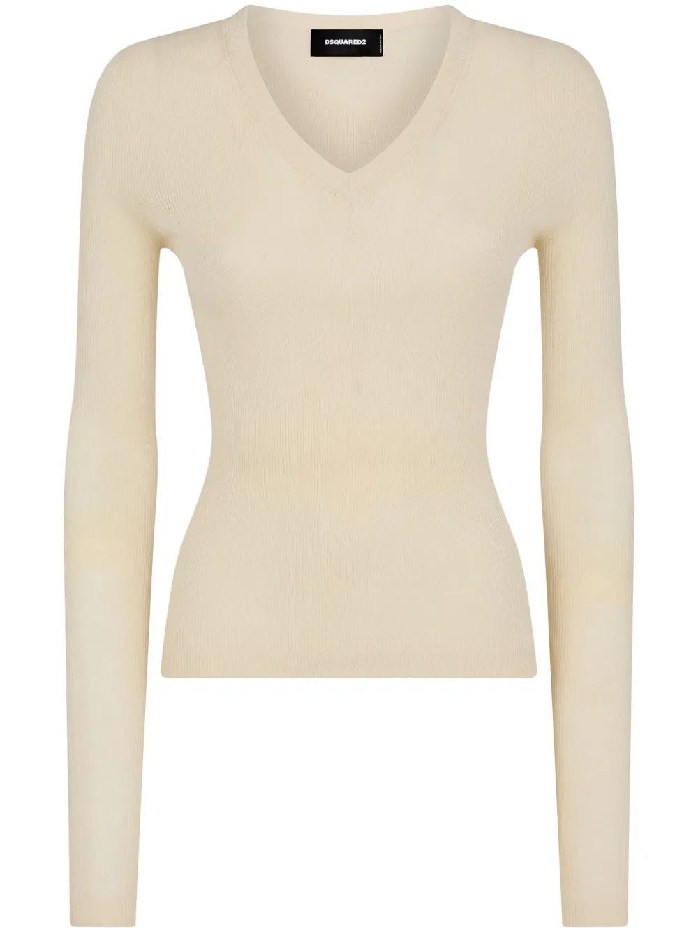 Джемпер в рубчик DSQUARED2, нейтральный
Джемпер в рубчик DSQUARED2, нейтральный