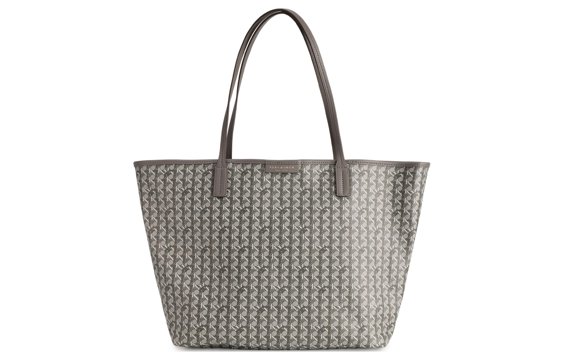 TORY BURCH Элегантная сумка тоут из прочной ткани графитового оттенка
TORY BURCH Элегантная сумка тоут из прочной ткани графитового оттенка