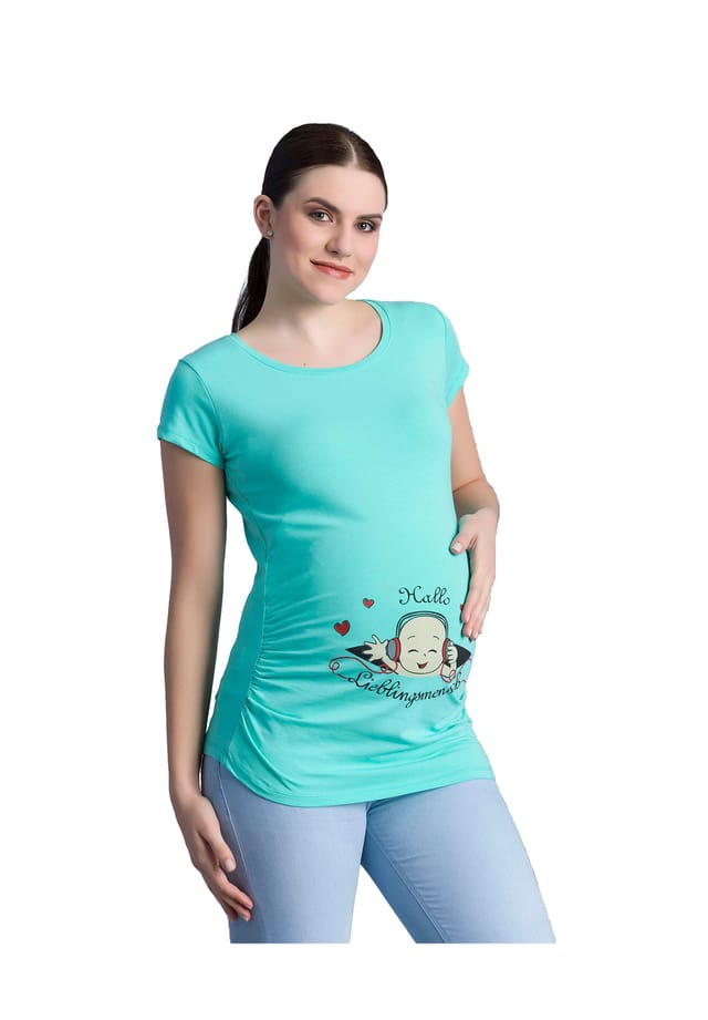 Футболка для беременных с надписью «Привет любимому человеку» M.M.C., зеленый
Футболка для беременных с надписью «Привет любимому человеку» M.M.C., зеленый