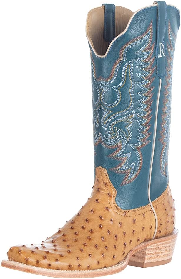 Мужские повседневные ботинки с квадратным носком и вышивкой из пера страуса, средней длины - бежевые, синие R. Watson Boots
Мужские повседневные ботинки с квадратным носком и вышивкой из пера страуса, средней длины - бежевые, синие R. Watson Boots