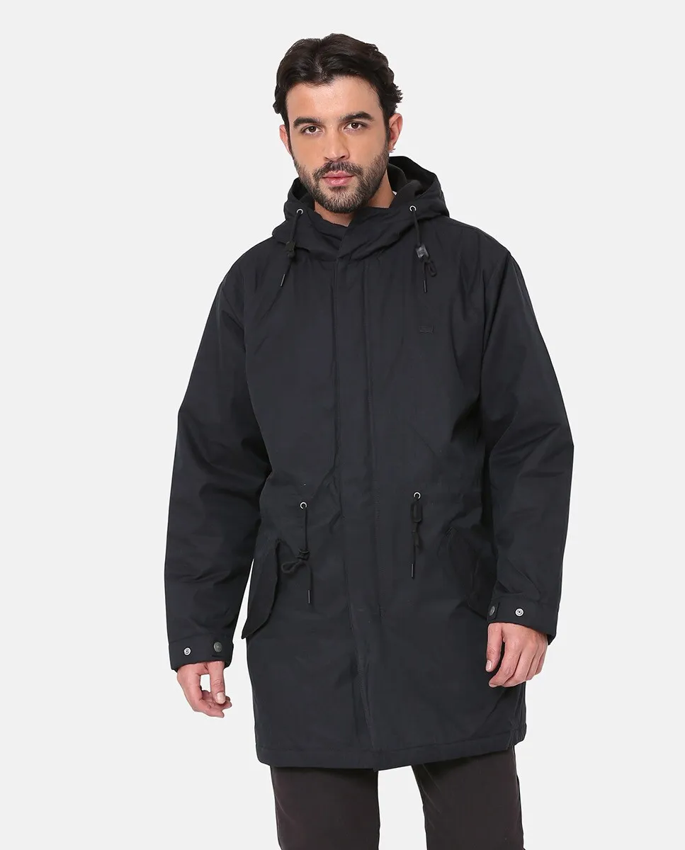 Мужская утепленная парка с капюшоном, застежкой на молнию и кнопку-кнопку Levi's, черный
Мужская утепленная парка с капюшоном, застежкой на молнию и кнопку-кнопку Levi's, черный