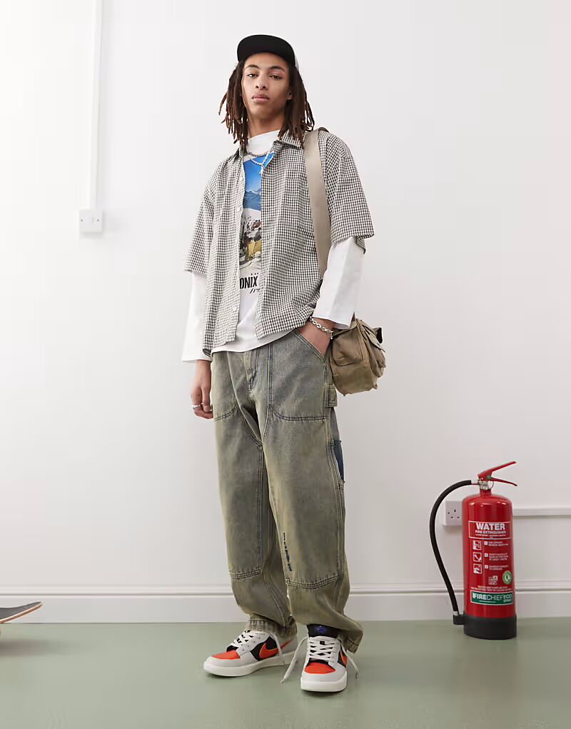 Aape by A Bathing Ape свободные джинсы Carpenter в винтажном стиле AAPE BY A BATHING APE
Aape by A Bathing Ape свободные джинсы Carpenter в винтажном стиле AAPE BY A BATHING APE