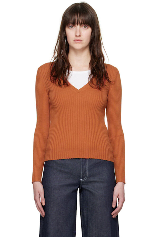 Оранжевый свитер Camille от Katie Holmes Edition A.P.C.
Оранжевый свитер Camille от Katie Holmes Edition A.P.C.