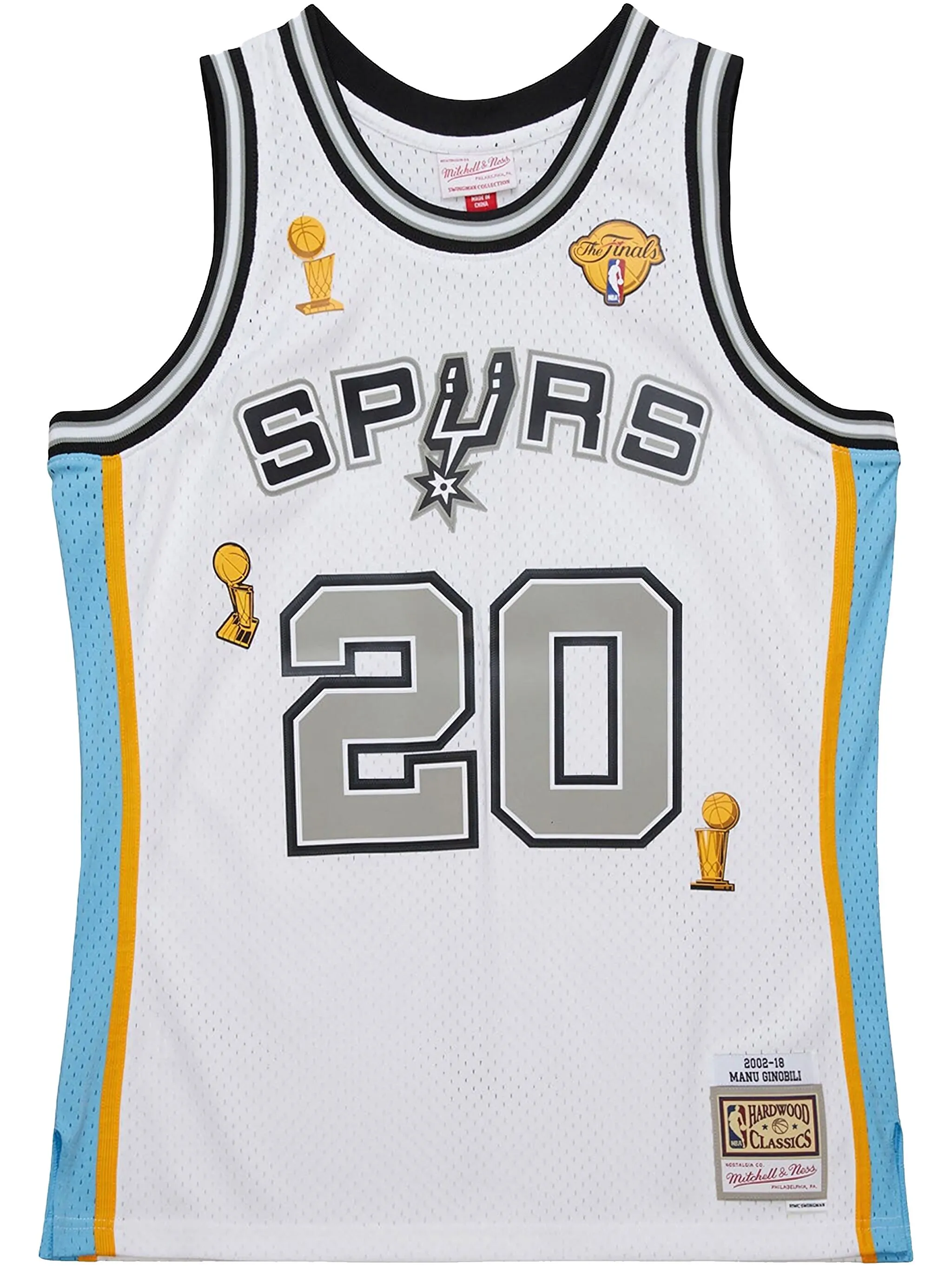 Топ Hardwood Classics Retirement Manu Ginobili San Antonio Spurs из джерси (2002 год) Mitchell & Ness, белый
Топ Hardwood Classics Retirement Manu Ginobili San Antonio Spurs из джерси (2002 год) Mitchell & Ness, белый