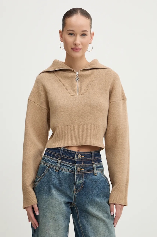 Свитер с добавлением шерсти Hugo, бежевый
Свитер с добавлением шерсти Hugo, бежевый