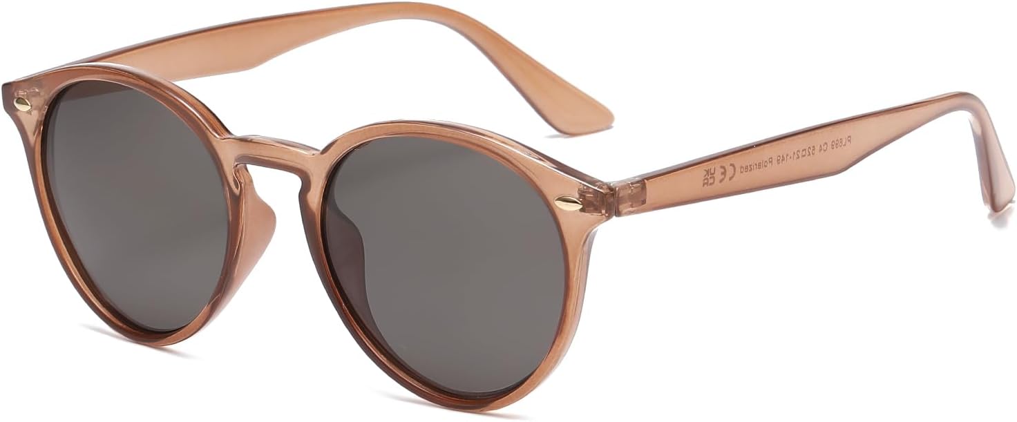 Круглые поляризованные солнцезащитные очки для женщин и мужчин, классический ретро-дизайнерский стиль, модные, с защитой от УФ-излучения UV400 POLARKING, Transparent Brown/Smoke
Круглые поляризованные солнцезащитные очки для женщин и мужчин, классический ретро-дизайнерский стиль, модные, с защитой от УФ-излучения UV400 POLARKING, Transparent Brown/Smoke