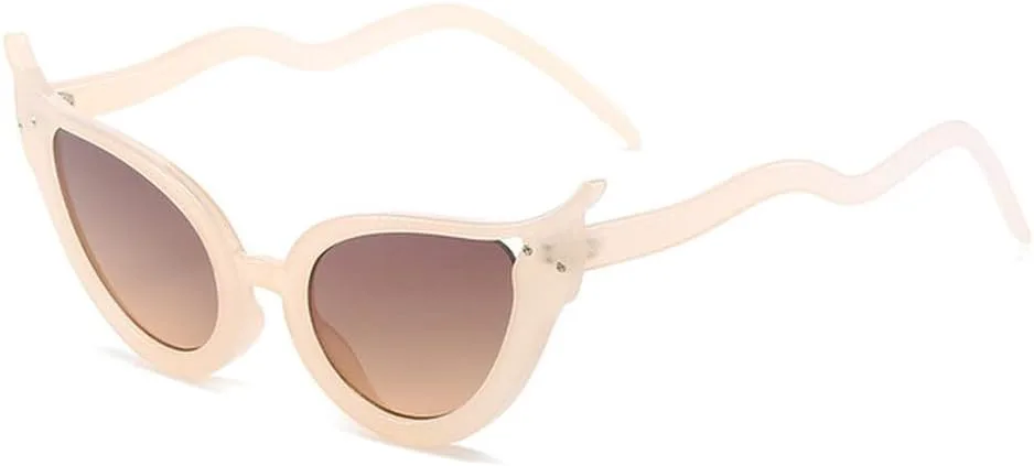 Женские солнцезащитные очки «кошачий глаз» в винтажном стиле, напоминающем змеиную кожу, роскошные солнцезащитные очки с защитой от УФ-излучения UV400 TVTBBVV, Brown
Женские солнцезащитные очки «кошачий глаз» в винтажном стиле, напоминающем змеиную кожу, роскошные солнцезащитные очки с защитой от УФ-излучения UV400 TVTBBVV, Brown