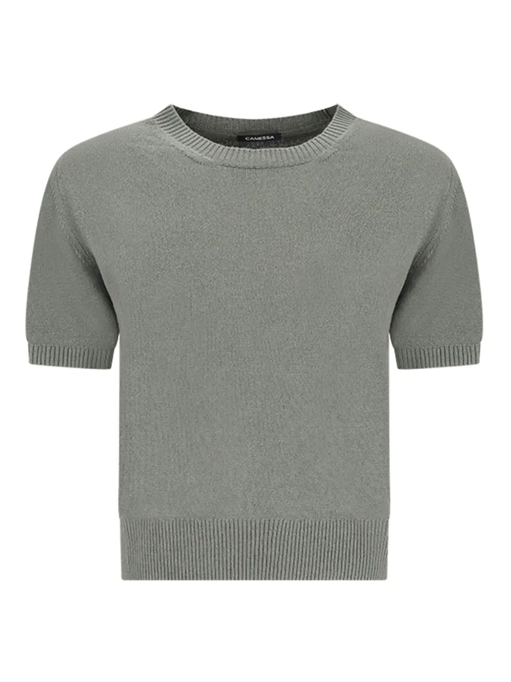 Топ с круглым вырезом и короткими рукавами Canessa, серый
Топ с круглым вырезом и короткими рукавами Canessa, серый