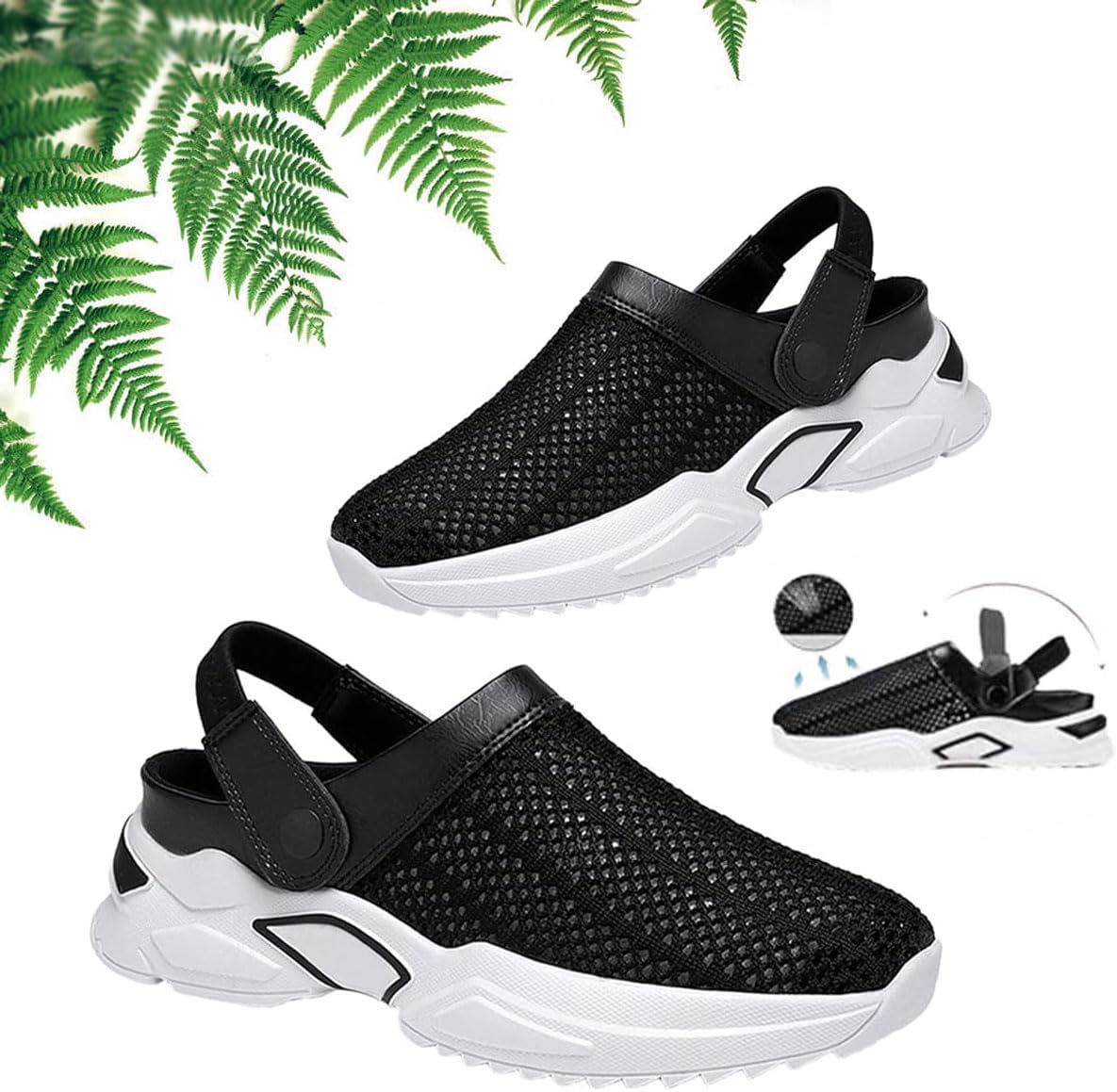 Мужские ортопедические летние сандалии HUIQINGLI с вырезами, наружная повседневная обувь с противоскользящей подошвой и поддержкой свода стопы, черный
Мужские ортопедические летние сандалии HUIQINGLI с вырезами, наружная повседневная обувь с противоскользящей подошвой и поддержкой свода стопы, черный