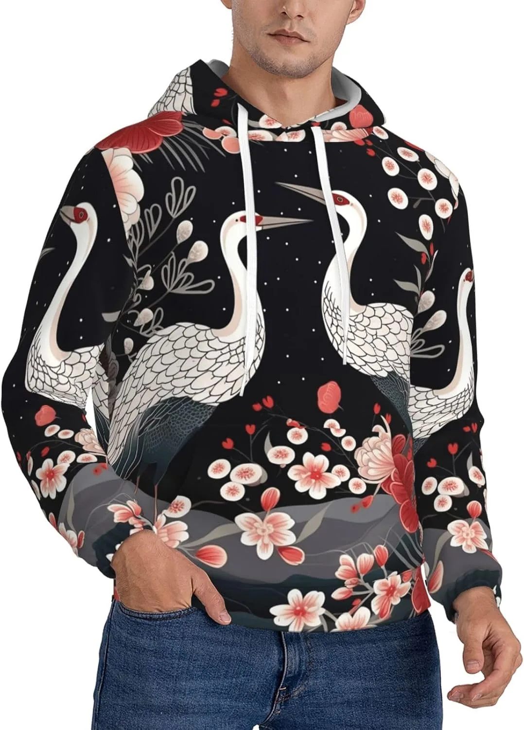 Мужская флисовая толстовка с капюшоном Flying Birds Crane Heron KKLWEGU
Мужская флисовая толстовка с капюшоном Flying Birds Crane Heron KKLWEGU