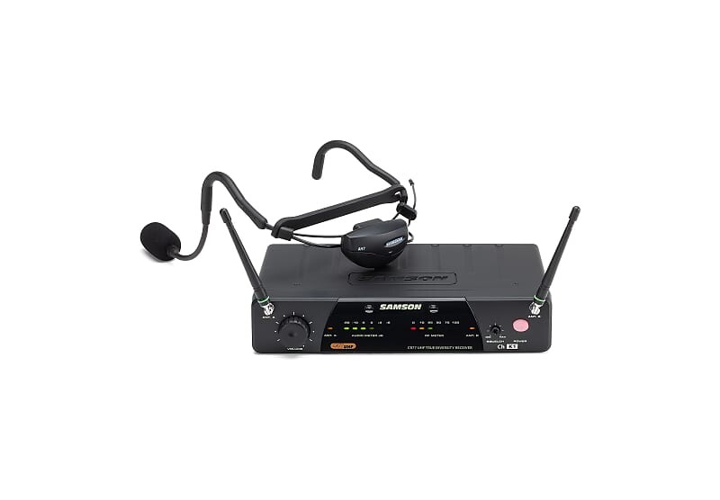 Беспроводная микрофонная система Samson AirLine 77 AH7 Wireless Fitness Headset Microphone System (K2 Band)
Беспроводная микрофонная система Samson AirLine 77 AH7 Wireless Fitness Headset Microphone System (K2 Band)