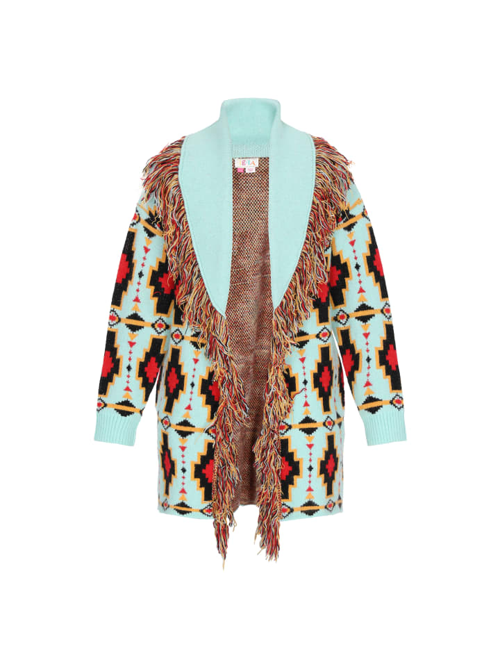 Женский кардиган бирюзового цвета с разноцветными вставками IZIA
Женский кардиган бирюзового цвета с разноцветными вставками IZIA