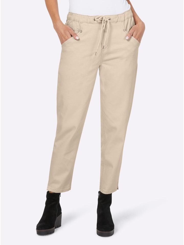 Джинсы песочного цвета Heine
Джинсы песочного цвета Heine