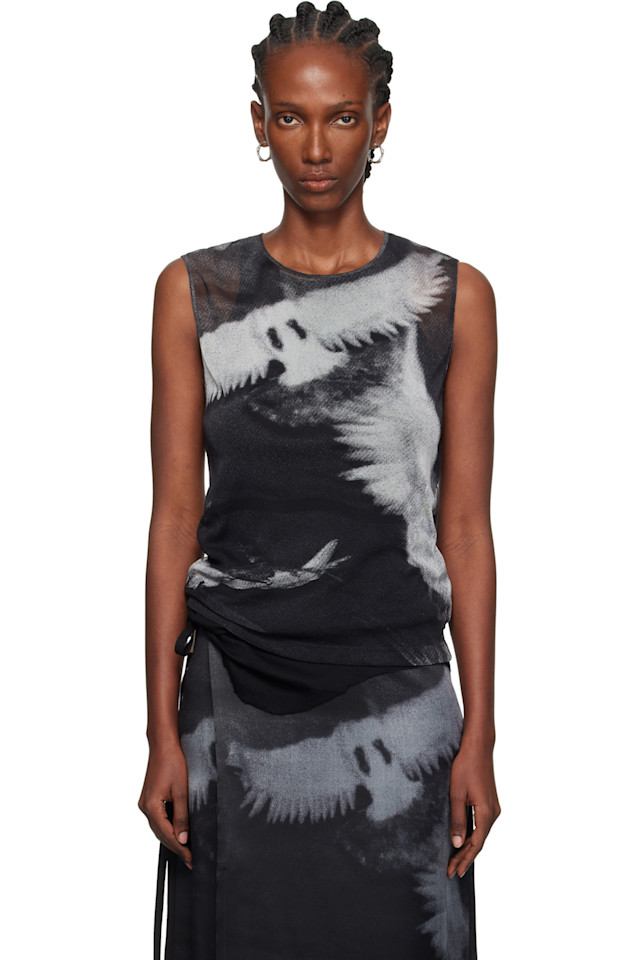 Ann Demeulemeester Топ из тюля с принтом в виде черно-серых голубей
Ann Demeulemeester Топ из тюля с принтом в виде черно-серых голубей