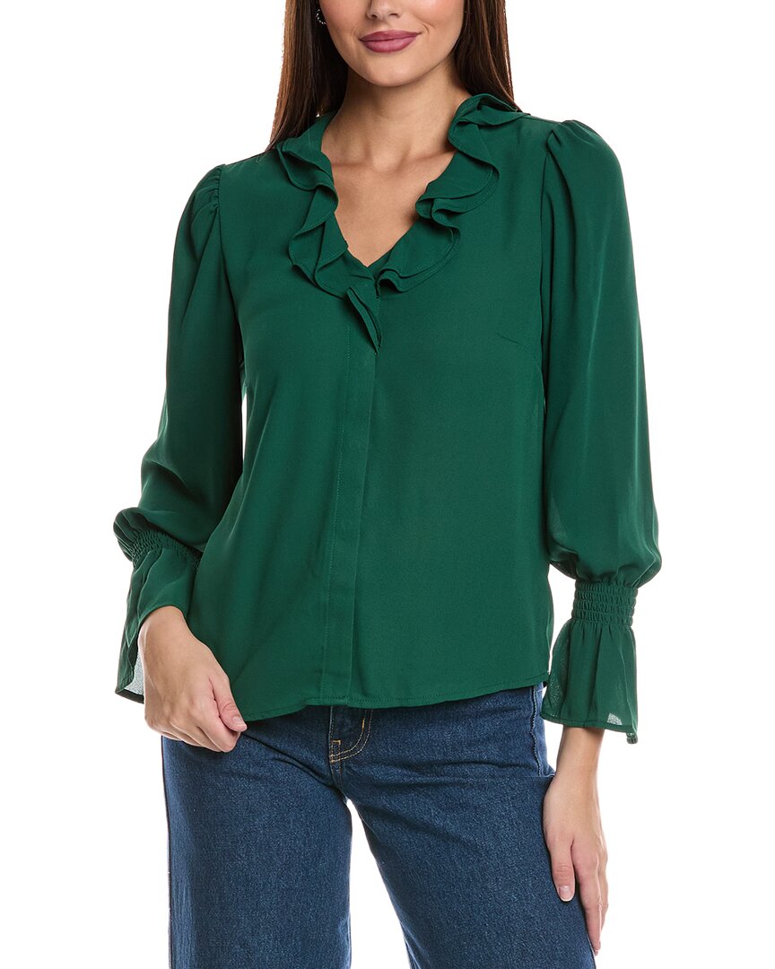 CeCe Блузка с V-образным вырезом, зеленый
CeCe Блузка с V-образным вырезом, зеленый