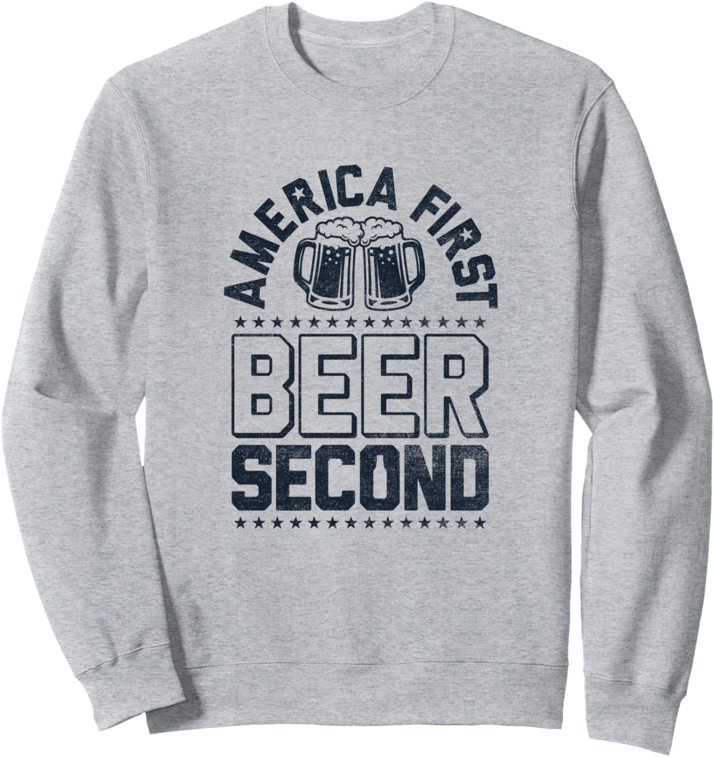 Толстовка «Америка прежде всего, пиво, второе место, кружки и звезды» Trendy Apparel, серый
Толстовка «Америка прежде всего, пиво, второе место, кружки и звезды» Trendy Apparel, серый