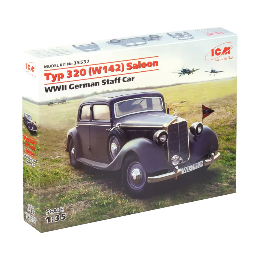 Немецкий автомобиль времен Второй мировой войны - седан Typ 320 (W142), Military Models 1/35 Scale (ICM)
Немецкий автомобиль времен Второй мировой войны - седан Typ 320 (W142), Military Models 1/35 Scale (ICM)