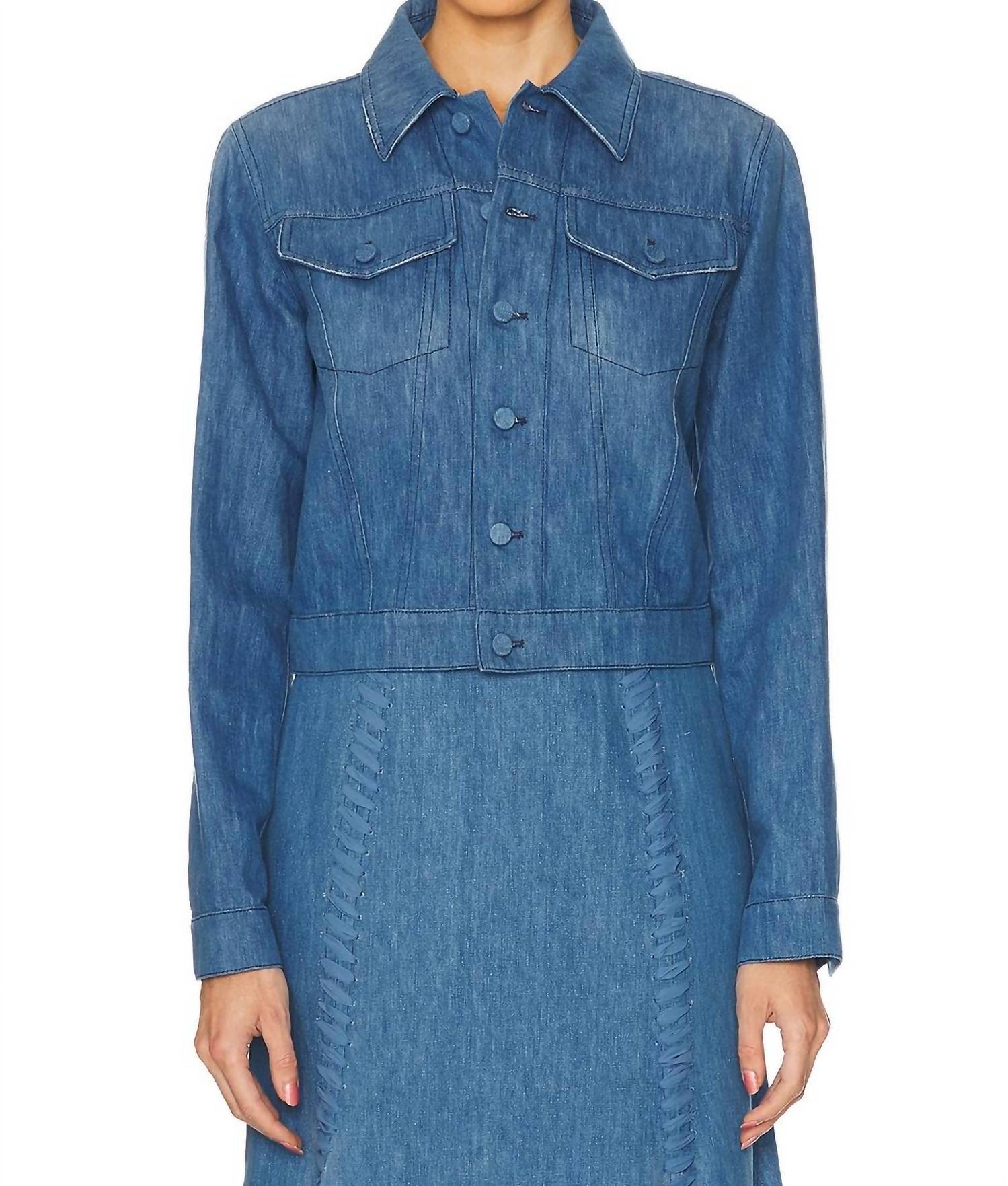 Куртка Roland из светло-голубого денима Gabriela Hearst 
Куртка Roland из светло-голубого денима Gabriela Hearst