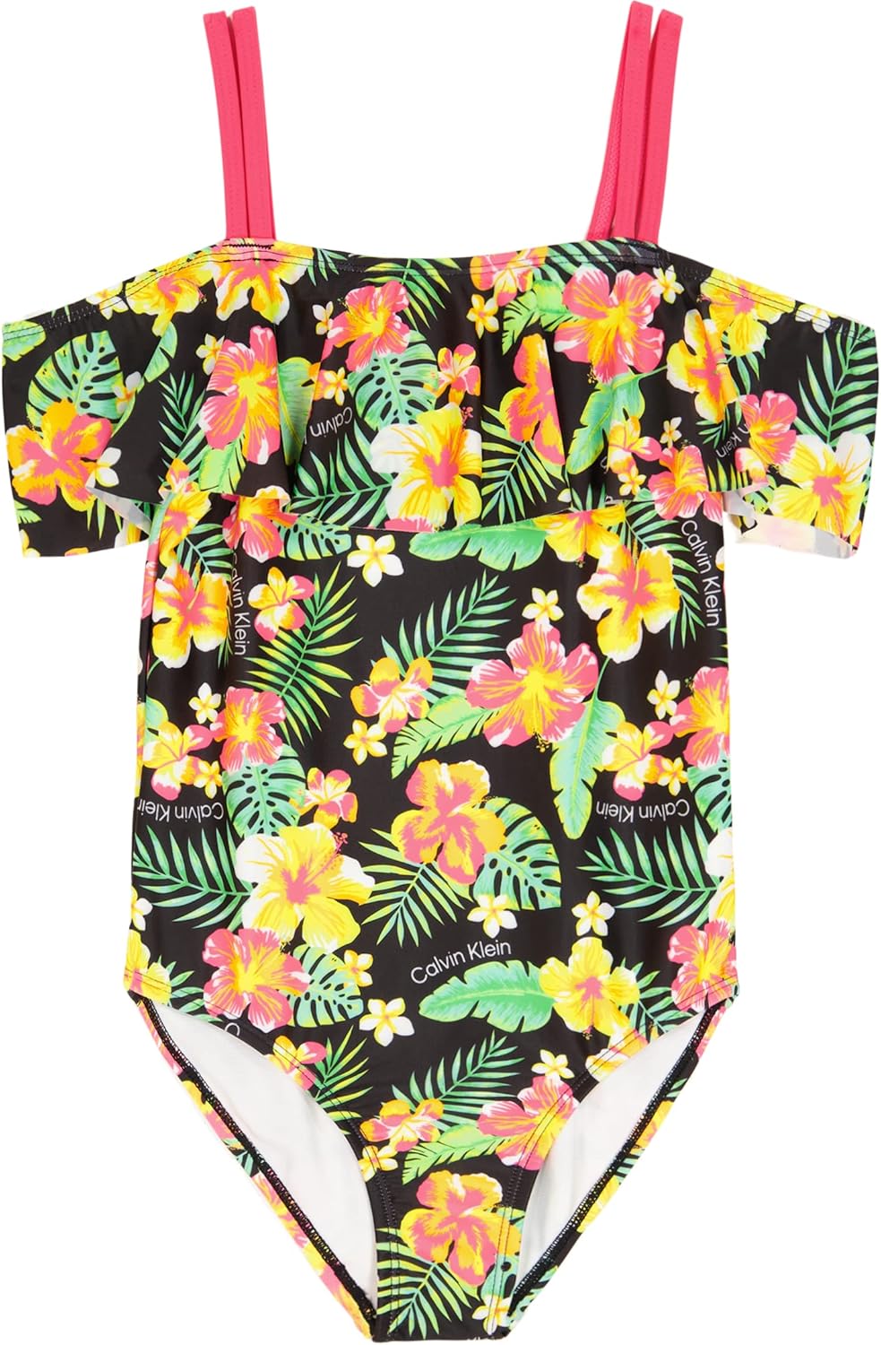 Купальник-бикини Calvin Klein для девочек, состоящий из двух частей, с защитой от солнца UPF 50+, быстросохнущий., Tropical Black
Купальник-бикини Calvin Klein для девочек, состоящий из двух частей, с защитой от солнца UPF 50+, быстросохнущий., Tropical Black