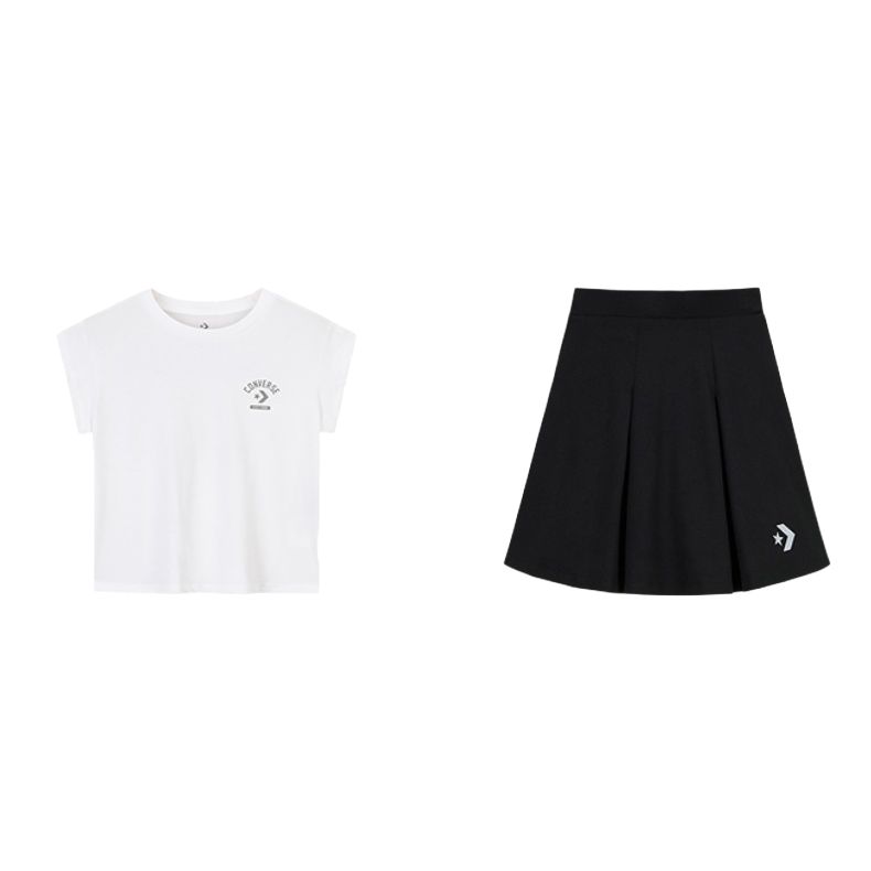 Детский комплект с юбкой для возраста 3-7 лет SS25 Converse, белый
Детский комплект с юбкой для возраста 3-7 лет SS25 Converse, белый