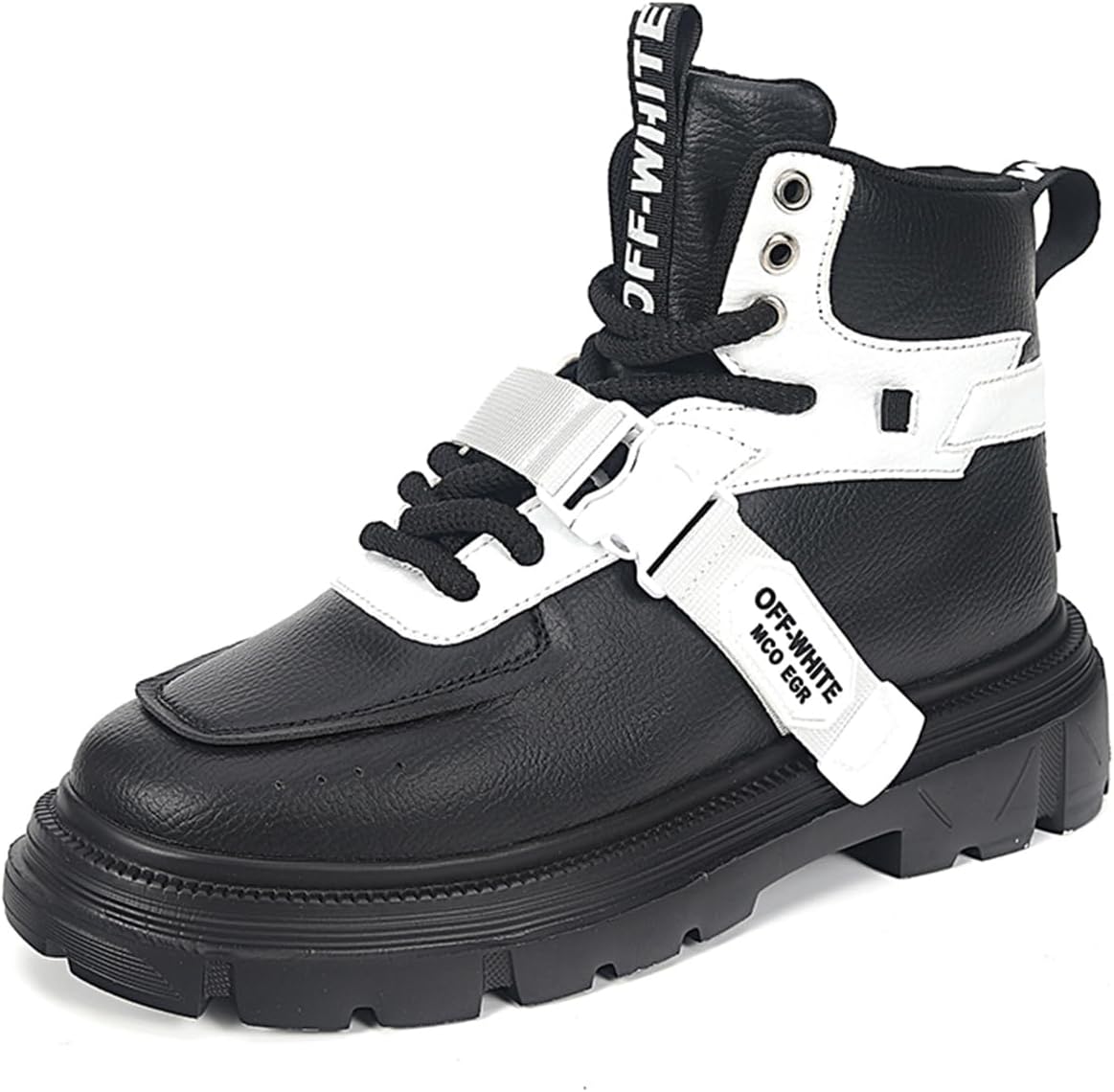 Мужские повседневные боевые ботинки средней длины, мотоциклетные ботинки с резиновой подошвой, шнуровкой и высокими голенищами для повседневной носки Zhoupulp, черный
Мужские повседневные боевые ботинки средней длины, мотоциклетные ботинки с резиновой подошвой, шнуровкой и высокими голенищами для повседневной носки Zhoupulp, черный