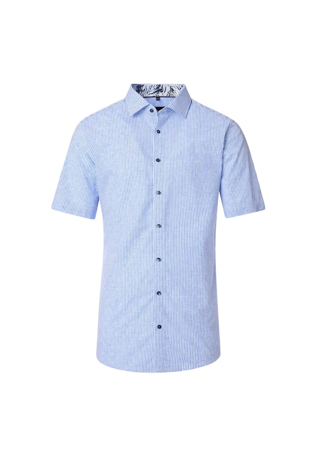 Рубашка делового покроя с коротким рукавом в полоску современный крой Venti, синий
Рубашка делового покроя с коротким рукавом в полоску современный крой Venti, синий