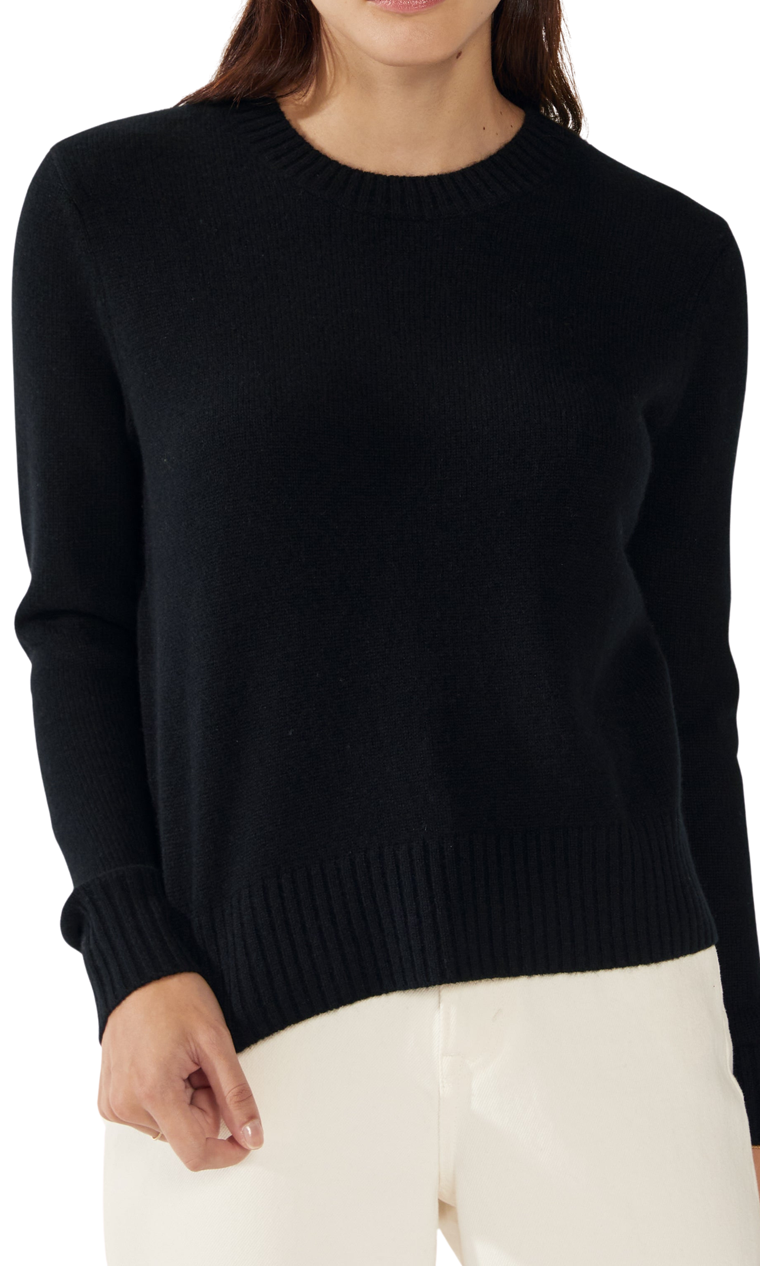Укороченный свитер Mila Cashmere свободного кроя Italic, черный
Укороченный свитер Mila Cashmere свободного кроя Italic, черный