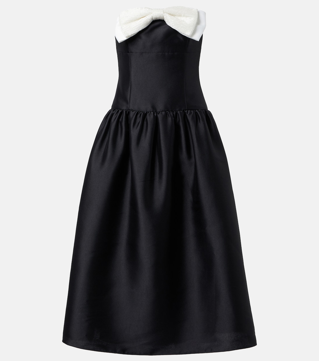 Платье миди из тафты с бантом Self-Portrait, черный
Платье миди из тафты с бантом Self-Portrait, черный