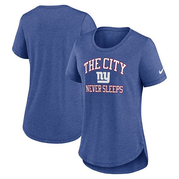 Женская футболка heather blue new york giants the city never sleeps tri-blend Nike
Женская футболка heather blue new york giants the city never sleeps tri-blend Nike