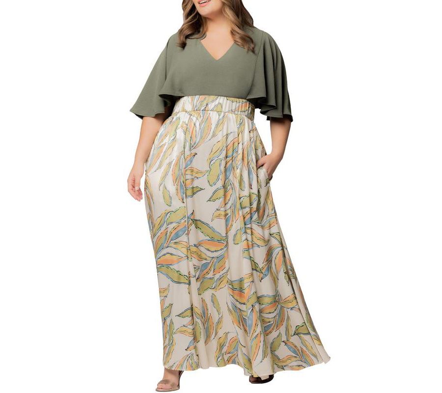 Вечернее платье Avisa большого размера, струящееся, А-силуэта Kiyonna, Light Beige 276
Вечернее платье Avisa большого размера, струящееся, А-силуэта Kiyonna, Light Beige 276